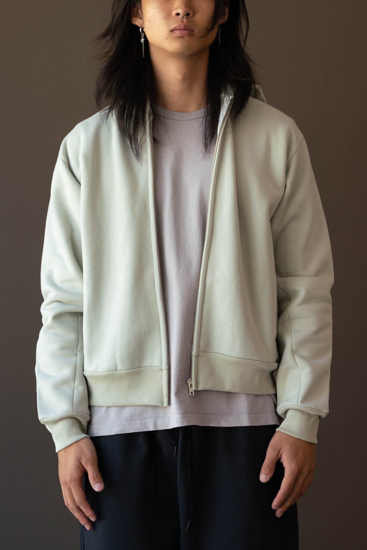 Zip-Up Lady | Swiss Club Heavy White | Co. Natural Canoe