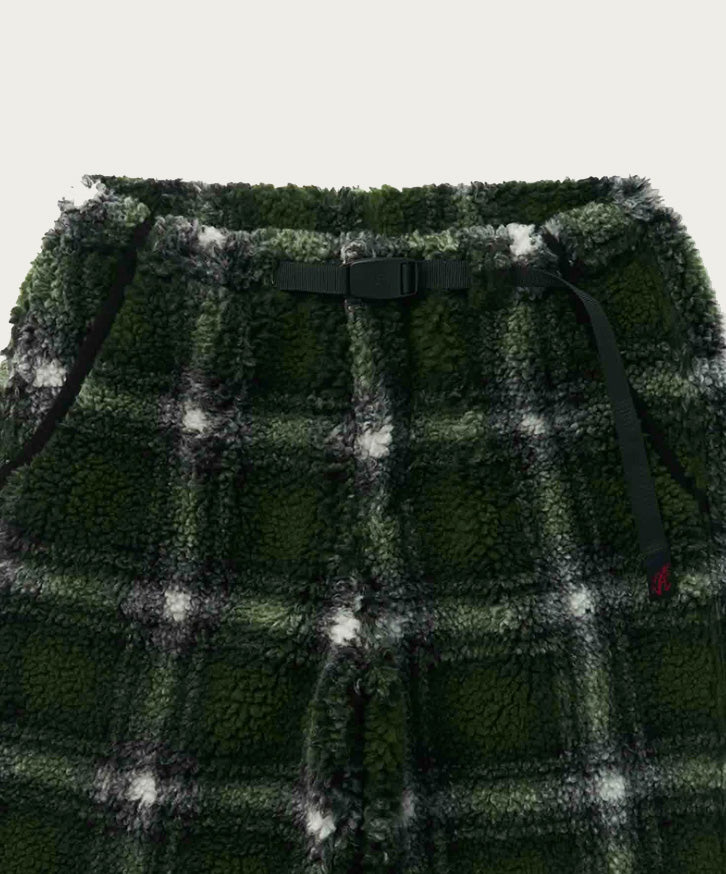 Gramicci - Shadow Plaid Sherpa Pant - Olive Shadow Plaid - Canoe Club