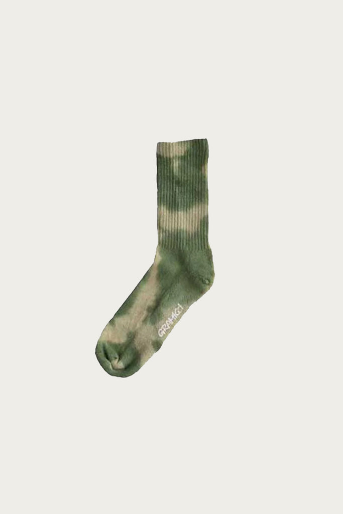 Gramicci - Tie Dye Crew Socks - Green - Canoe Club