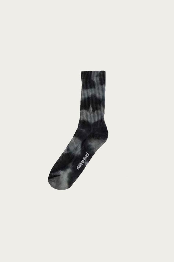 Gramicci - Tie Dye Crew Socks - Charcoal - Canoe Club