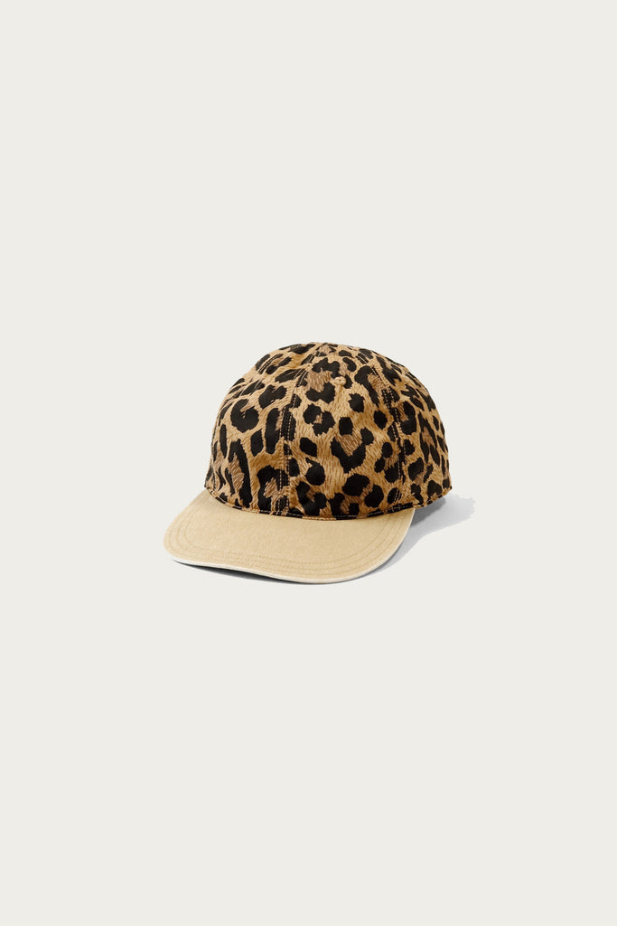 Kapital - Cotton Herringbone Leopard Baseball Cap - Brown - Canoe Club