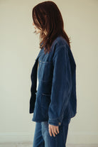 Canoe Club x orSlow - orSlow x Canoe Club 40s Coverall Jacket - French Blue Herringbone Twill - Canoe Club