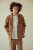 Canoe Club x orSlow - orSlow x Canoe Club 40's Coverall Jacket - Walnut Brown Herringbone Twill - Canoe Club