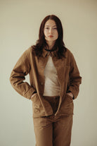 Canoe Club x orSlow - orSlow x Canoe Club 40's Coverall Jacket - Walnut Brown Herringbone Twill - Canoe Club