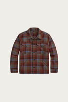 RRL - Plaid Wool Twill Shirt Jacket - Maroon Plaid - Canoe Club