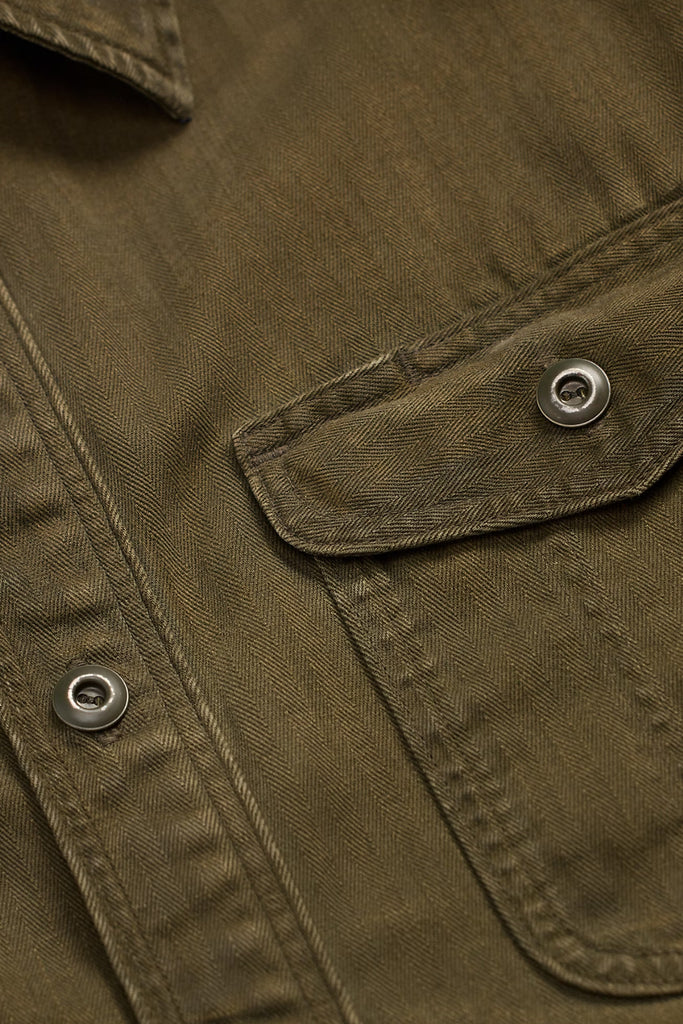 RRL - Long-Sleeve Cotton Preston Workshirt - Dark Olive - Canoe Club