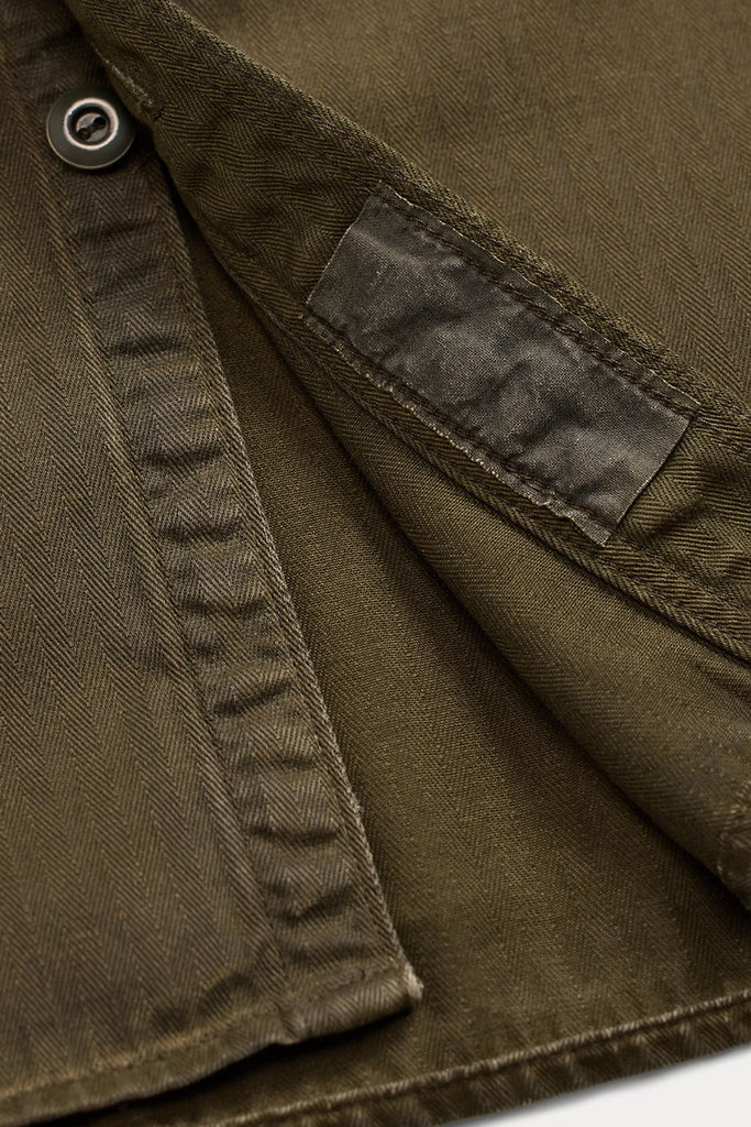 RRL - Long-Sleeve Cotton Preston Workshirt - Dark Olive - Canoe Club