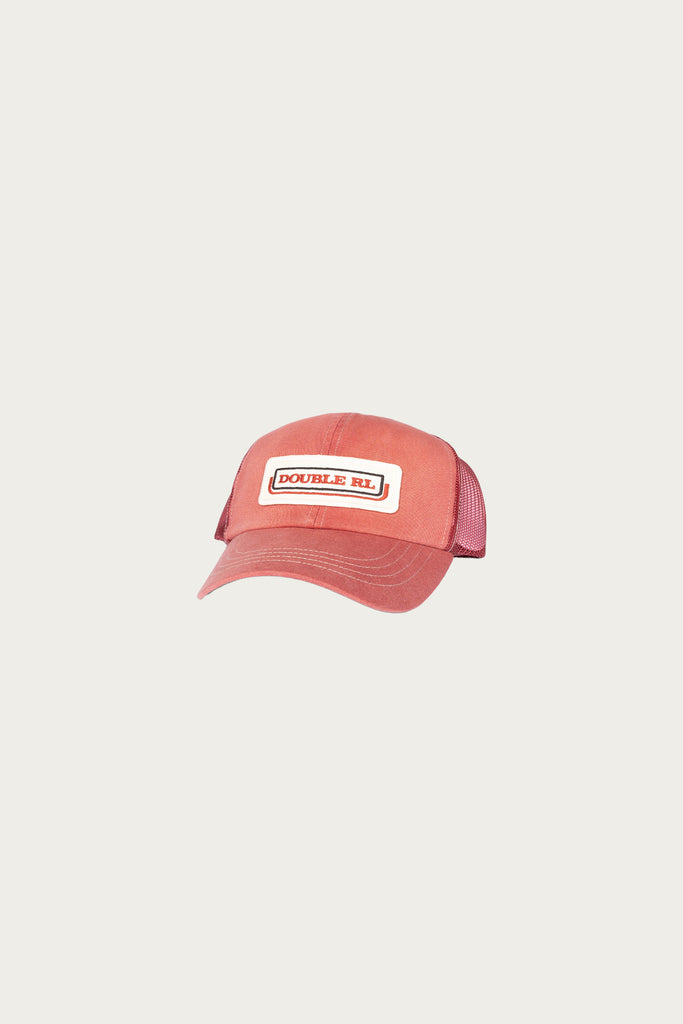 RRL - Logo-Patch Twill Trucker Cap - Faded Red - Canoe Club