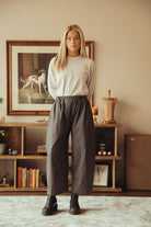 William Frederick - Studio Pant - Smoky Lavender Washed Cotton Typewriter Cloth - Canoe Club