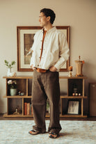 Taiga Takahashi - Lot.209 Buckle-Backed Trouser - Damaged Mud Dye - Canoe Club