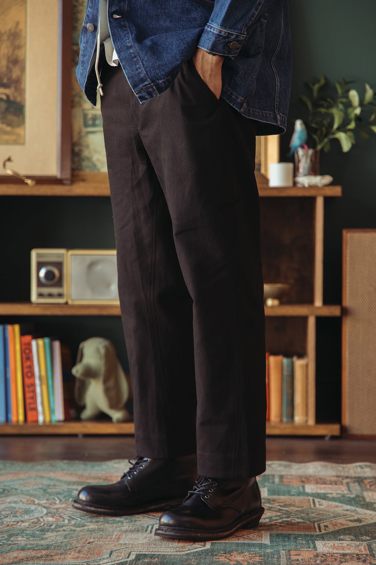 nanamica - Wide Straight Chino Pants - Black - Canoe Club
