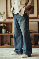 Taiga Takahashi - Lot. 704 Denim Trousers C.1920's - Damaged Indigo Paint - Canoe Club