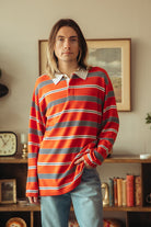 Guest In Residence - Striped Rugby - Cherry Combo - Canoe Club