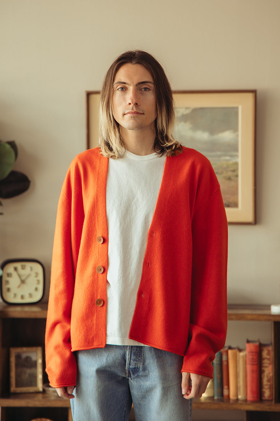 Guest In Residence - Everywhere Cardigan - Cherry - Canoe Club