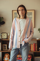 Guest In Residence - Baja Everywear Cardigan - Powder Pink Combo - Canoe Club