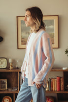 Guest In Residence - Baja Everywear Cardigan - Powder Pink Combo - Canoe Club
