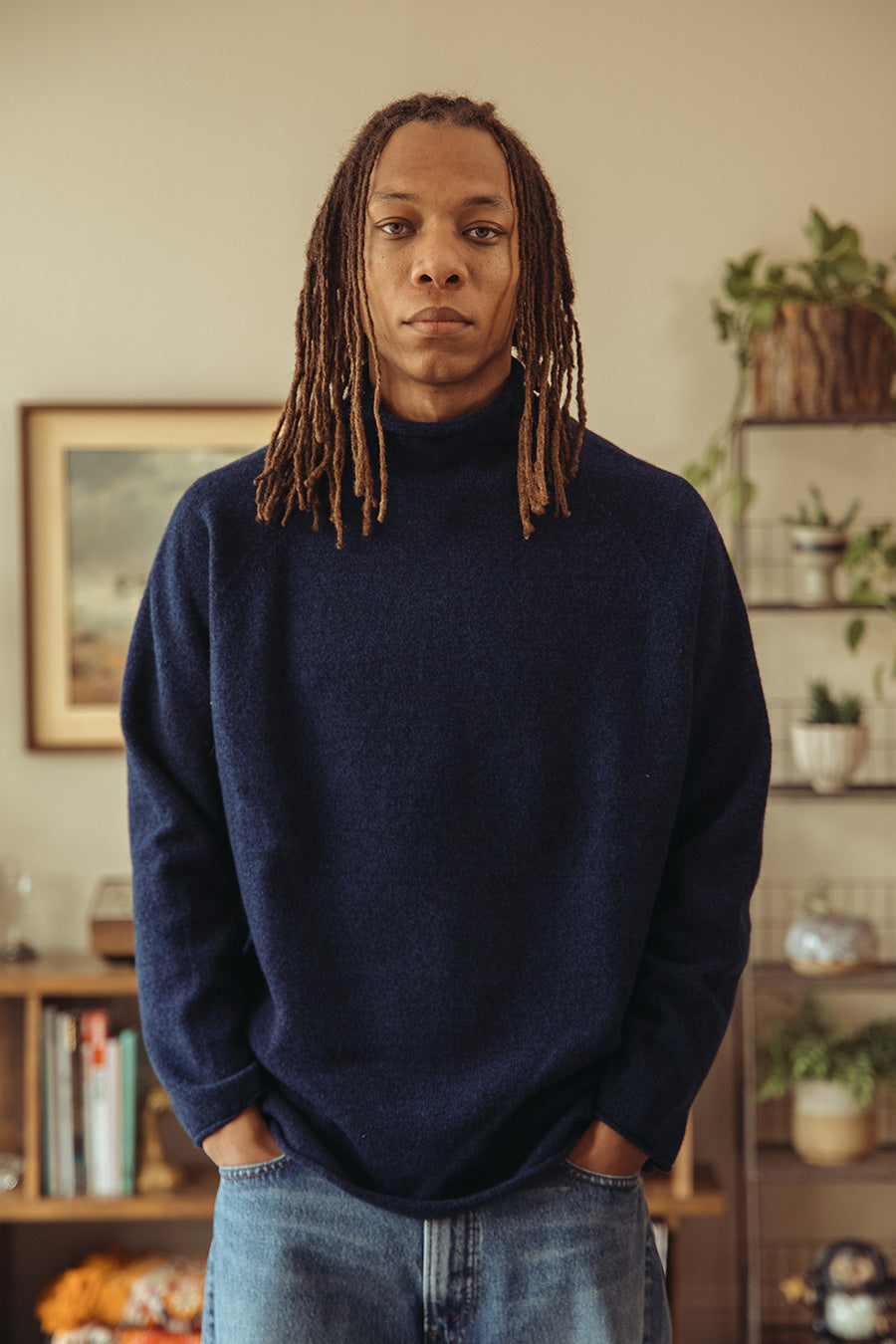 Howlin' - Extended Pleasure Knit - Navy Superfine Lambswool - Canoe Club