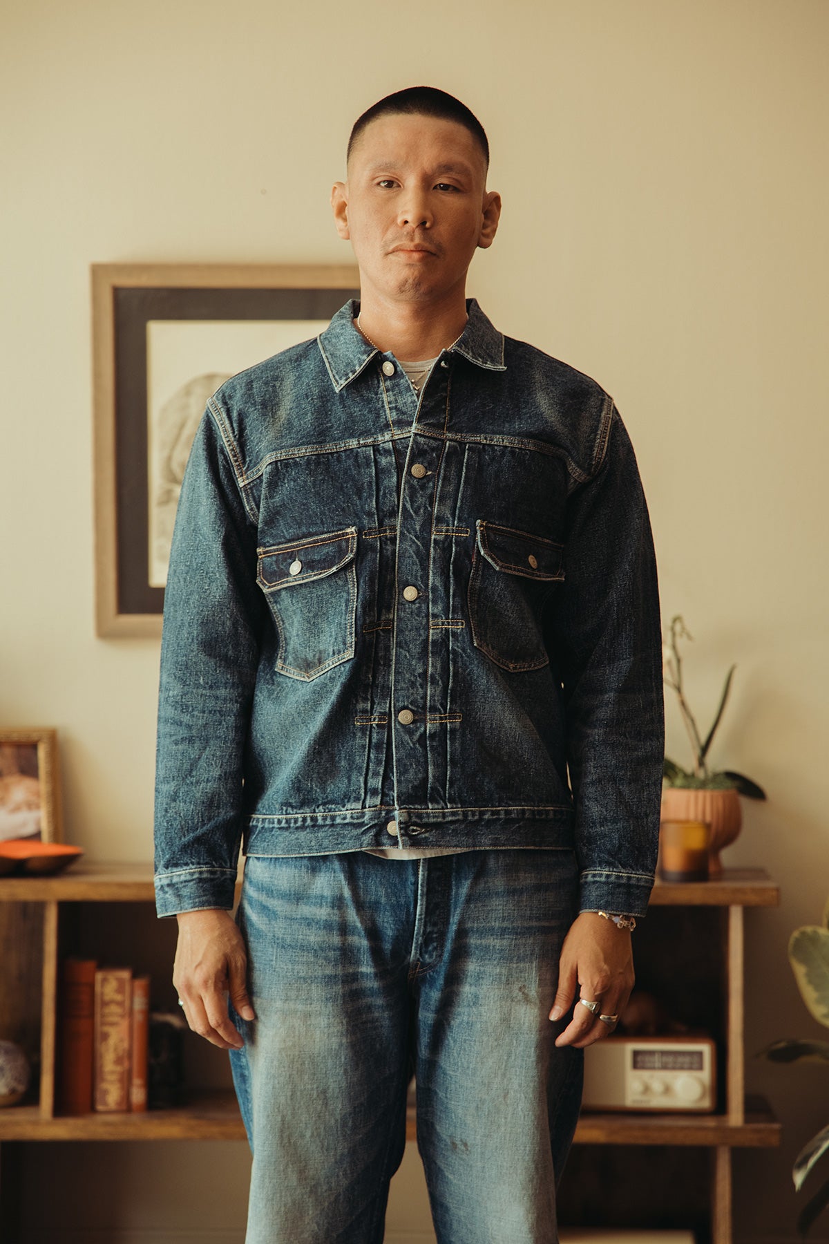 Fullcount - 2050-2102 - "Fear of The Dark" Type 2 Denim Jacket - Indigo Blue - Canoe Club