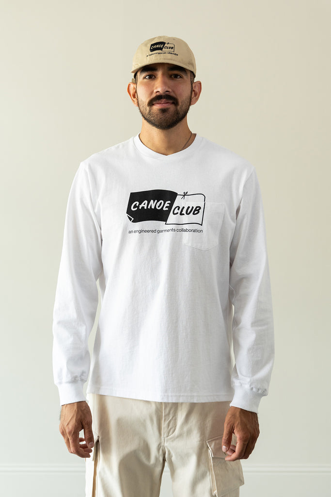 Canoe Club Collaborations - EG x CC Canoe Cross Cut Tee - White - Canoe Club