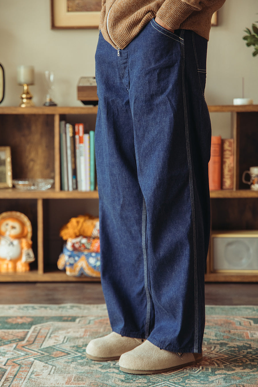 orSlow - Wide Fit 30's Painter Pants - One Wash - Canoe Club
