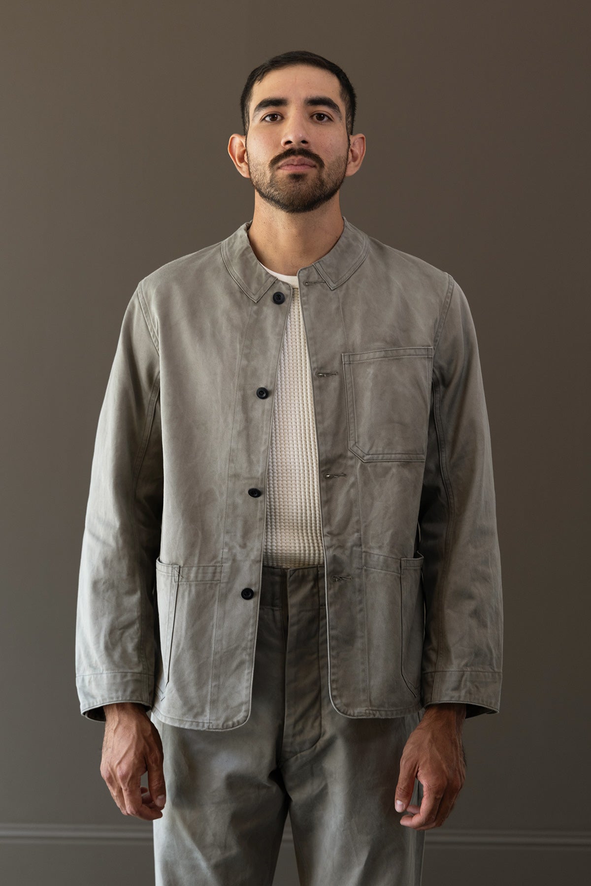 Taiga Takahashi - Lot.315 Railroad Jacket - Logwood Dyed Gray - Canoe Club