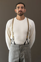 Taiga Takahashi - Lot.005 Suspender - Multi Stripe Beige - Canoe Club