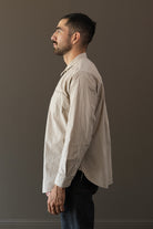 Taiga Takahashi - Lot.106 Narrow Collar Shirt - Beige Stripe - Canoe Club