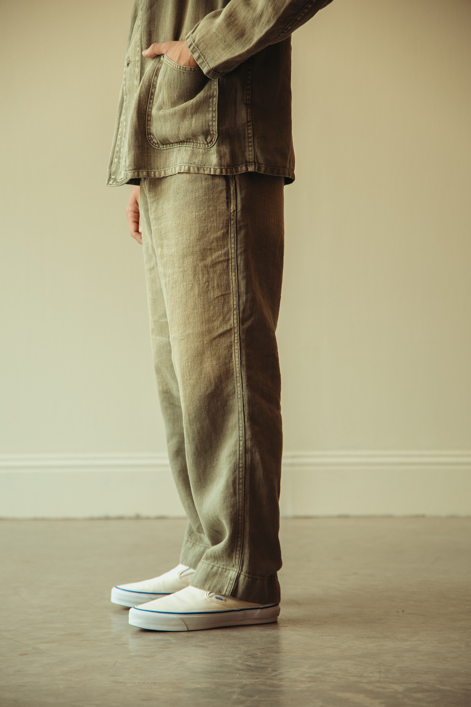 Herill - USMC HBT Linen Pants - Olive Drab - Canoe Club