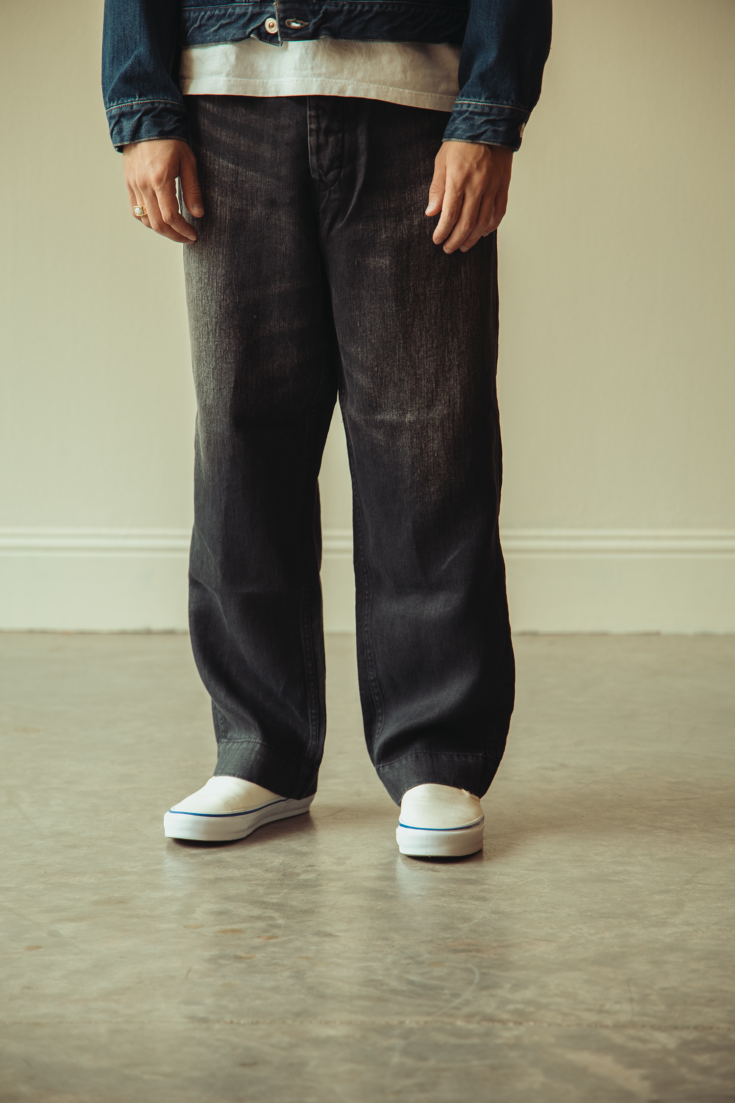 Herill - USMC HBT Linen Pants - Black - Canoe Club