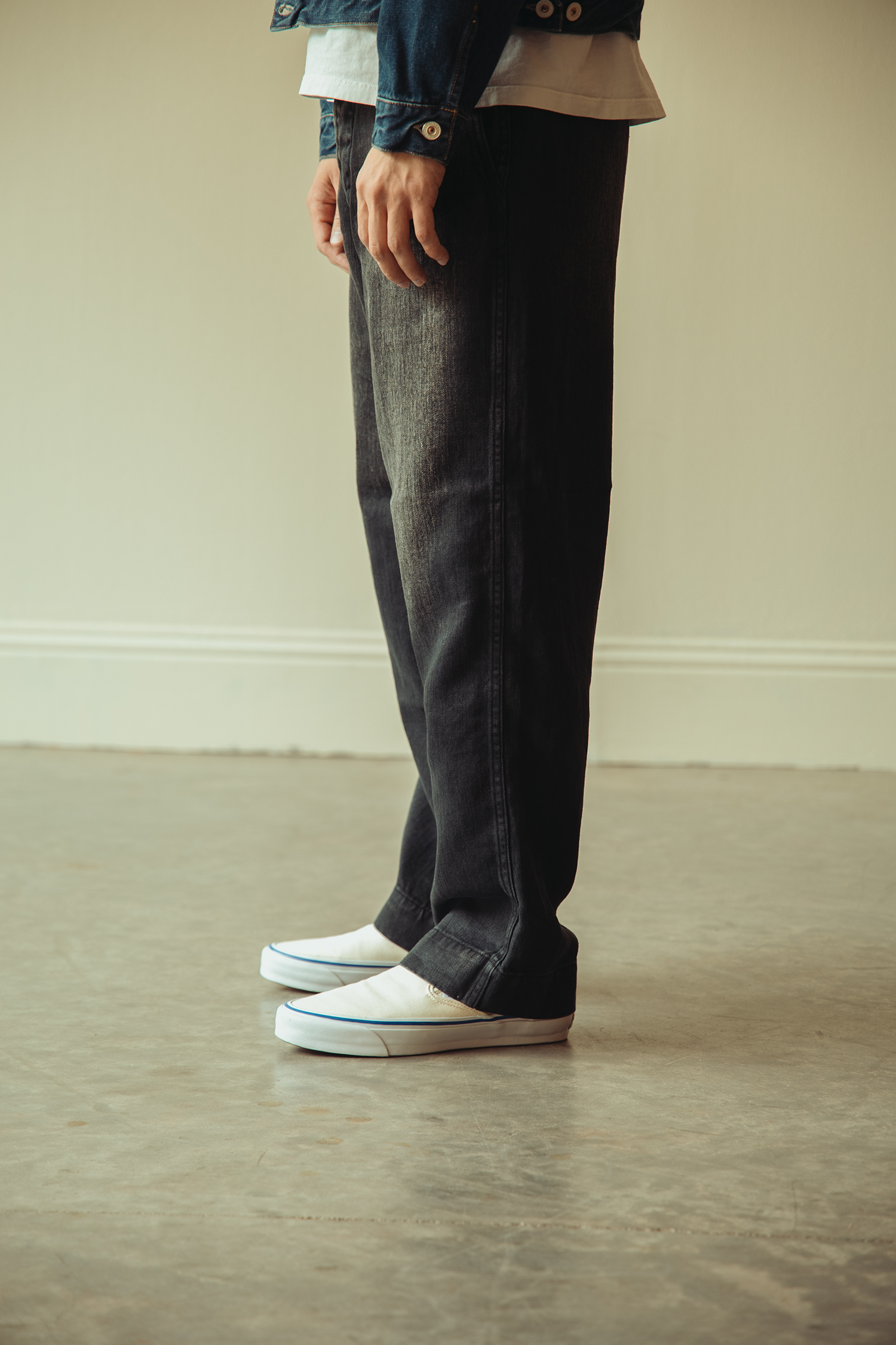 Herill - USMC HBT Linen Pants - Black - Canoe Club