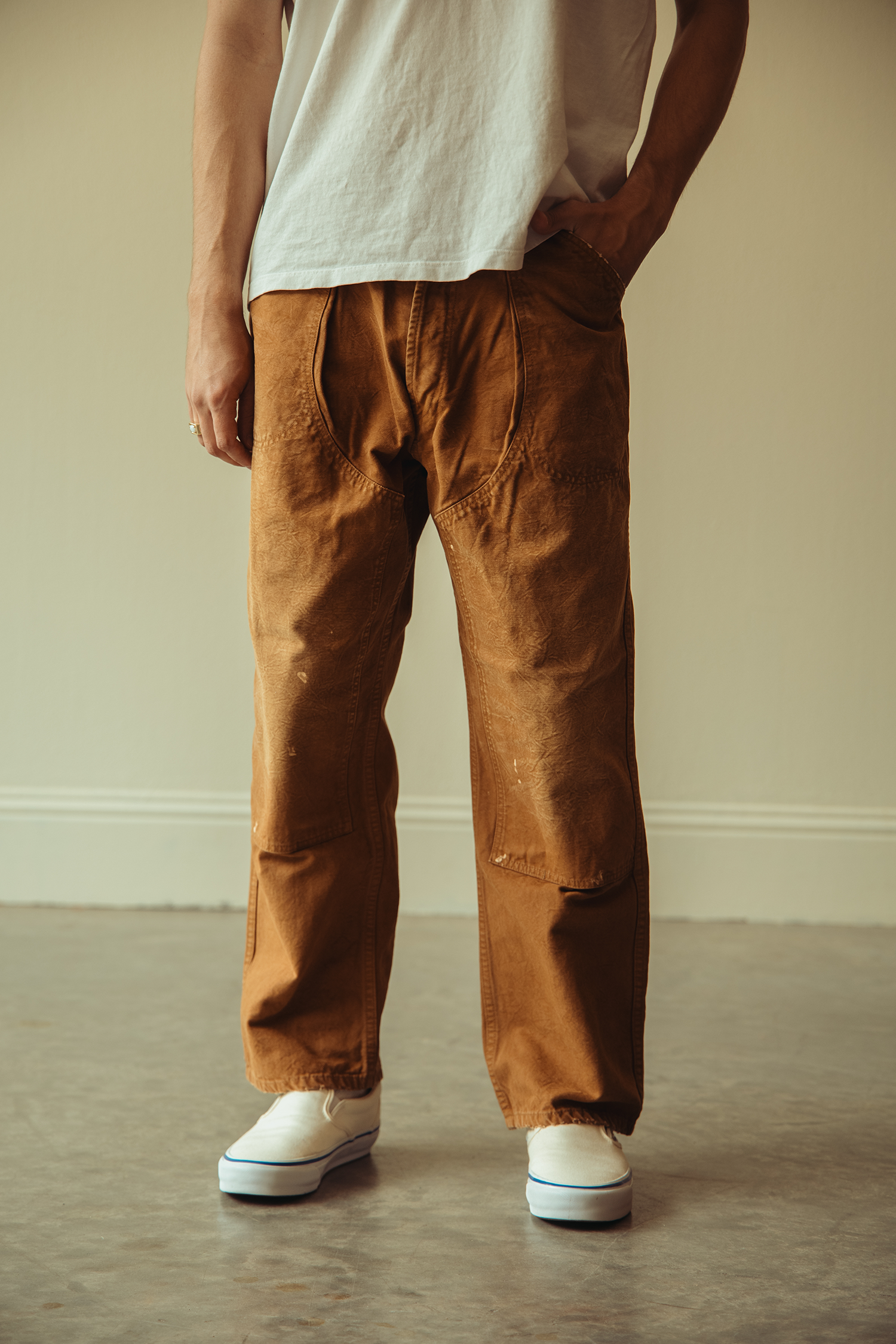 Herill - Duck Painter Pants - Brown - Canoe Club