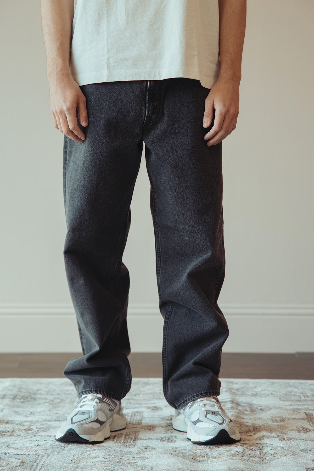 orSlow - 101 Dad's Fit Denim - Black Denim Stone - Canoe Club