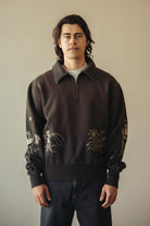 Samuel Zelig - Creature 1/4 Zip - Black - Canoe Club