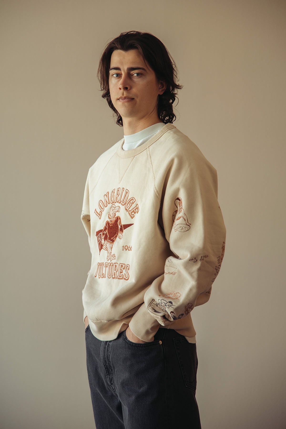 Samuel Zelig - Yearbook Crewneck - Tan - Canoe Club