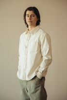 Marni - Colored Light Denim Western Shirt - Bone - Canoe Club