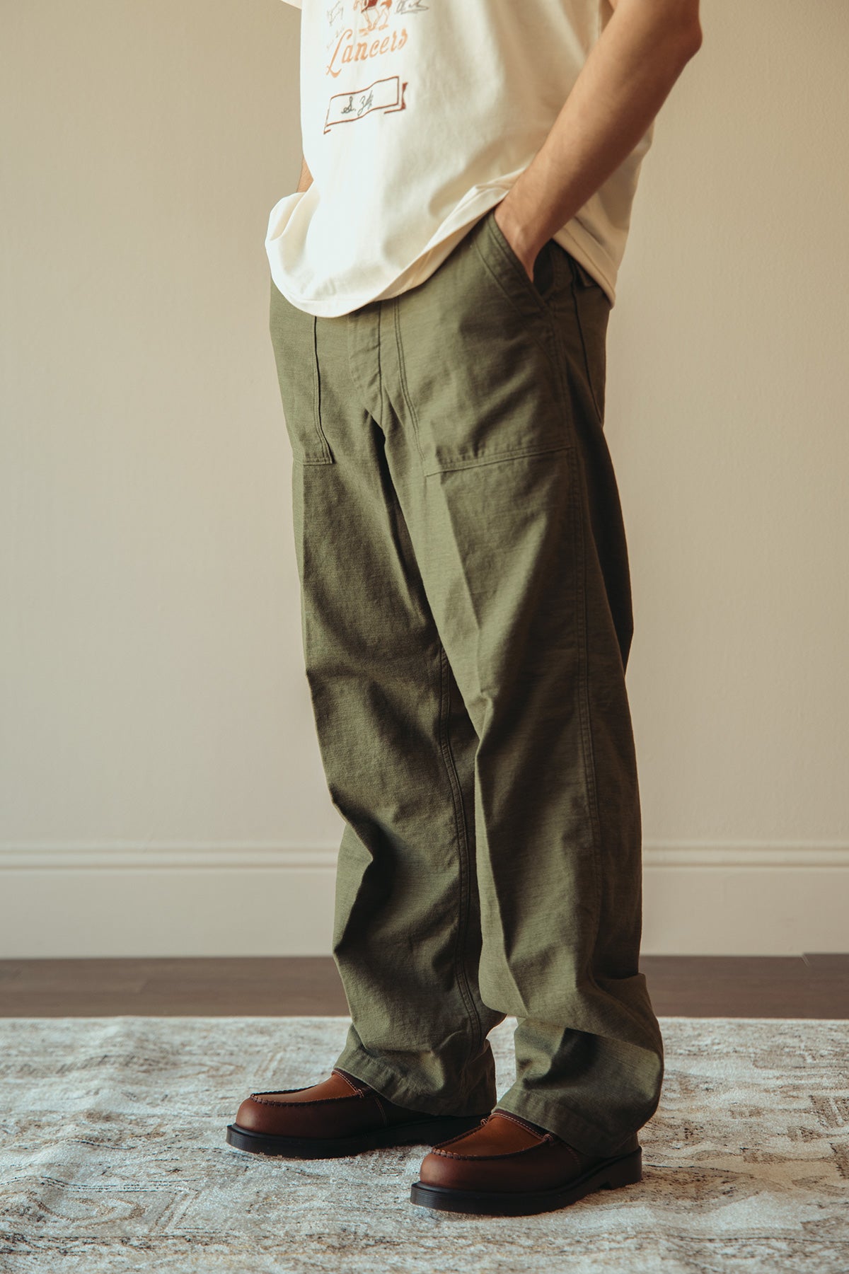 orSlow - Vintage Fit Fatigues - Dark Olive - Canoe Club