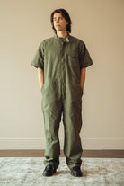Engineered Garments - Coverall Suit - Olive Cotton Ripstop - Canoe Club