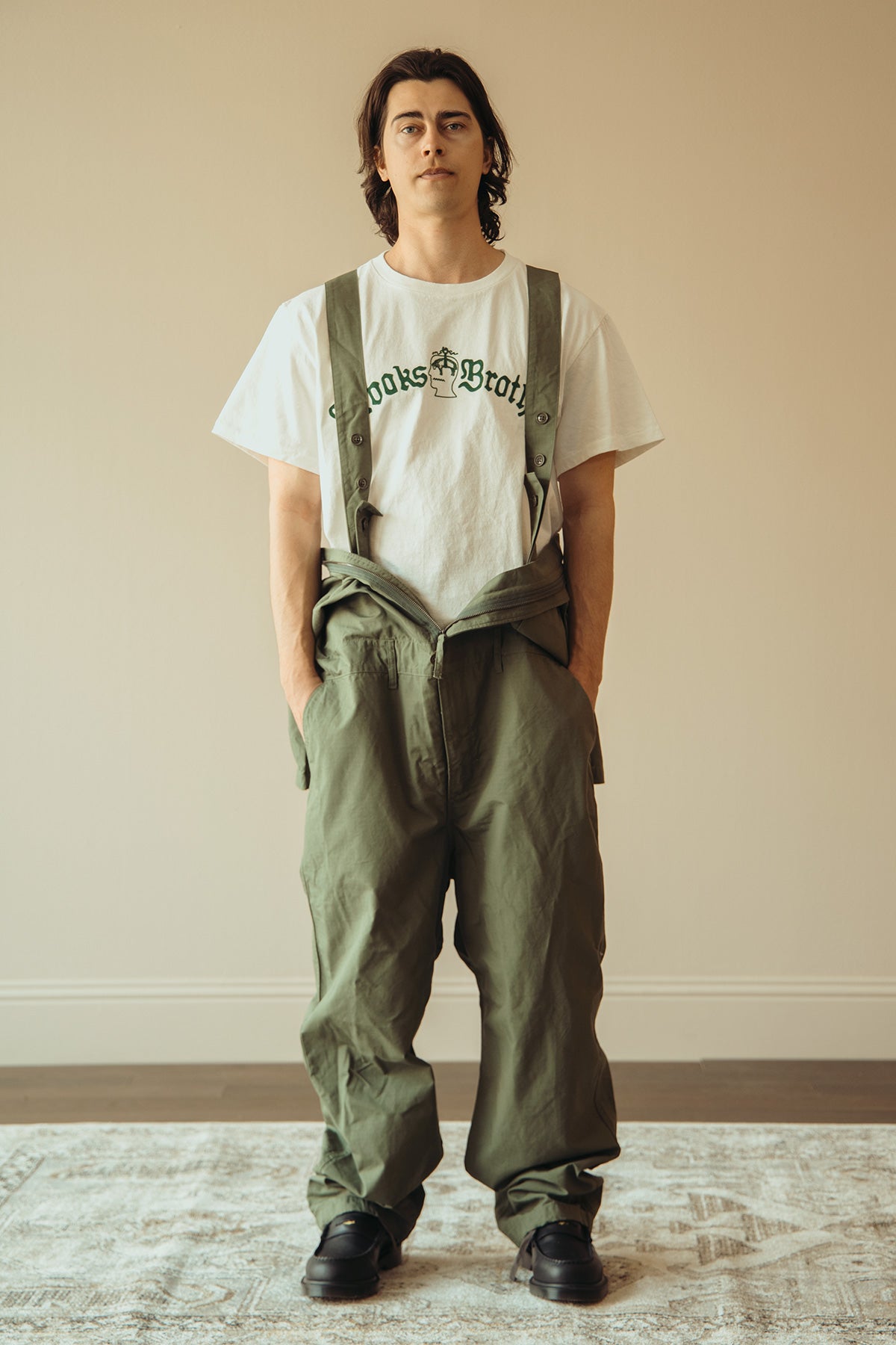 Engineered Garments - Coverall Suit - Olive Cotton Ripstop - Canoe Club