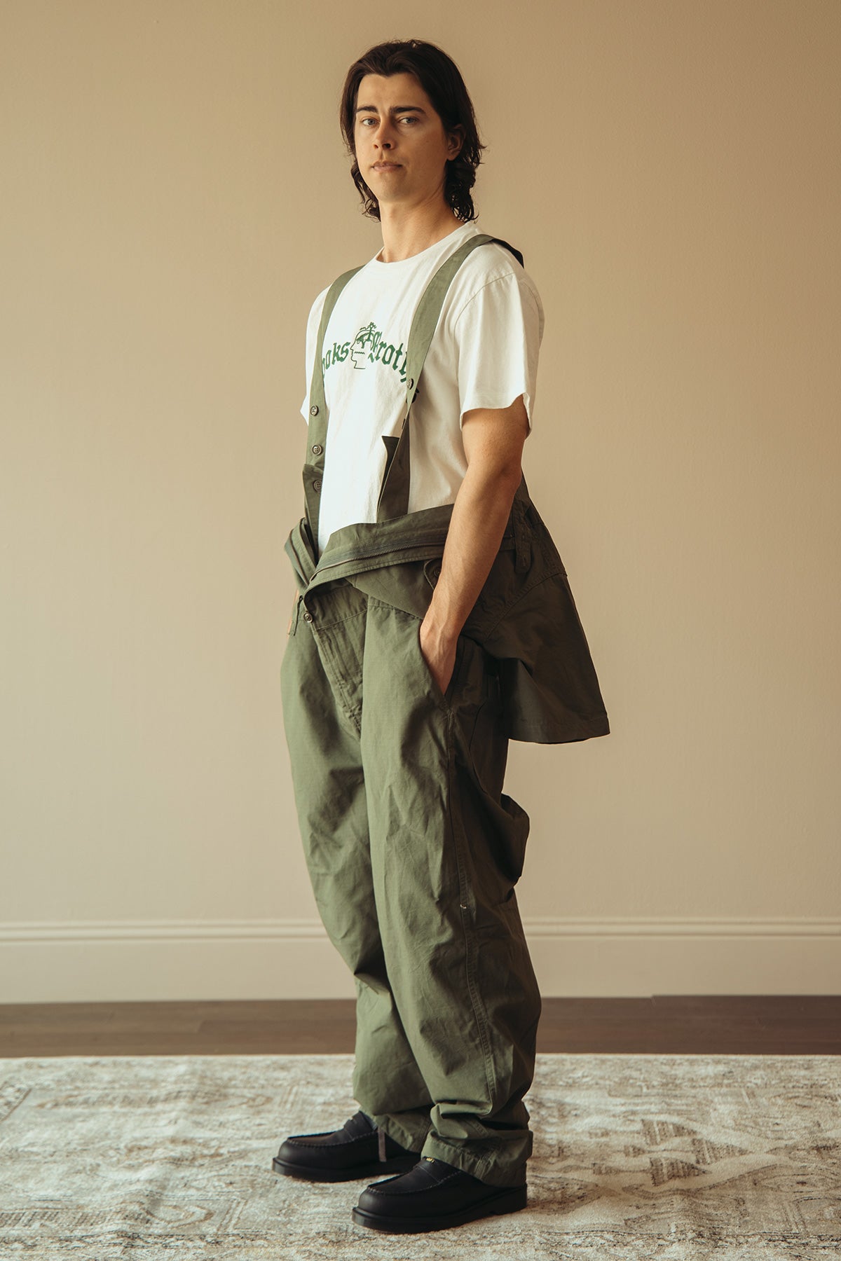 Engineered Garments - Coverall Suit - Olive Cotton Ripstop - Canoe Club