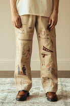 Samuel Zelig - Yearbook Pant - Khaki/Grey - Canoe Club