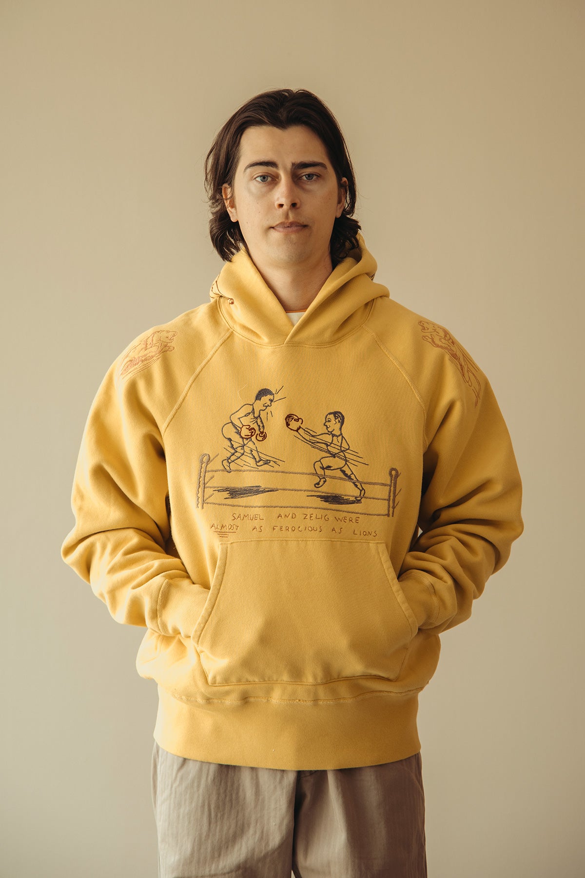 Samuel Zelig - Yearbook Hoodie - Yellow - Canoe Club