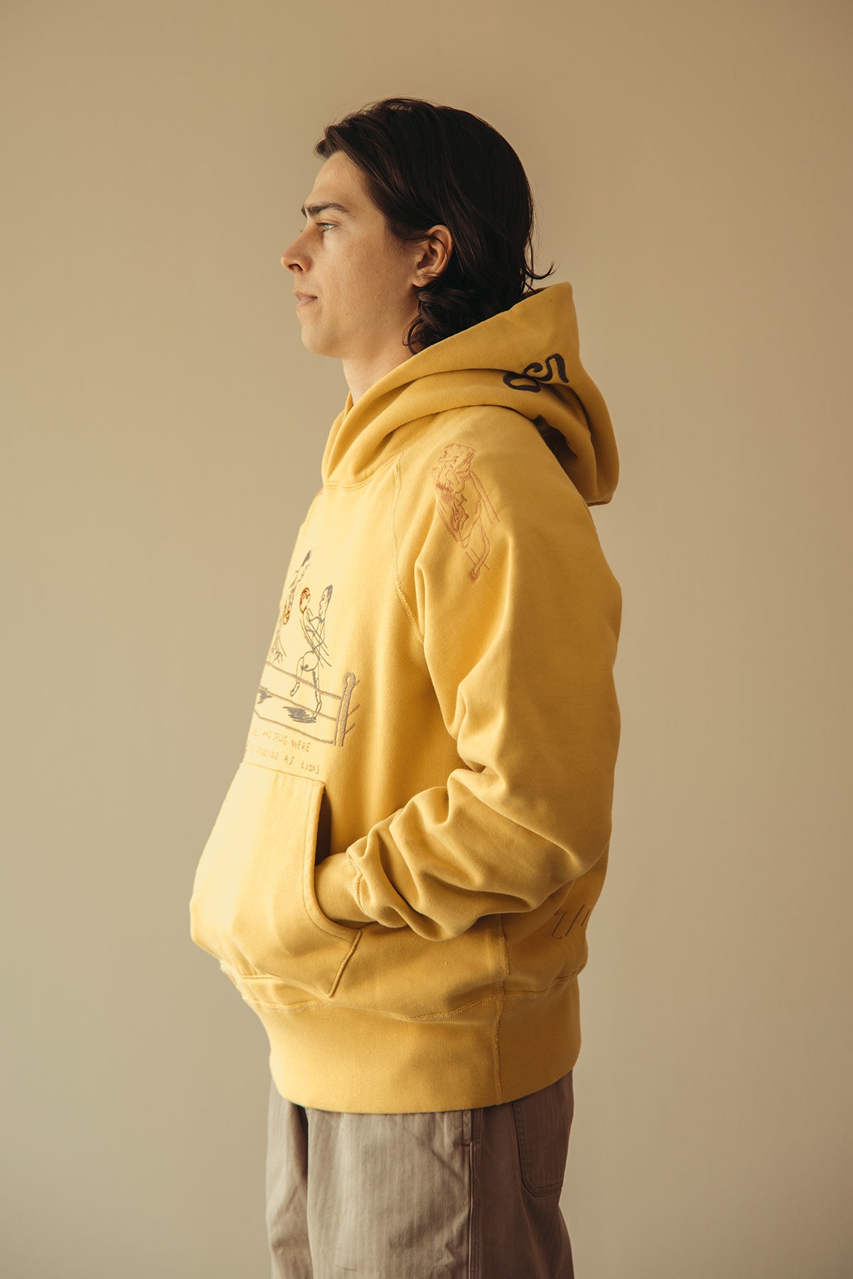 Samuel Zelig - Yearbook Hoodie - Yellow - Canoe Club