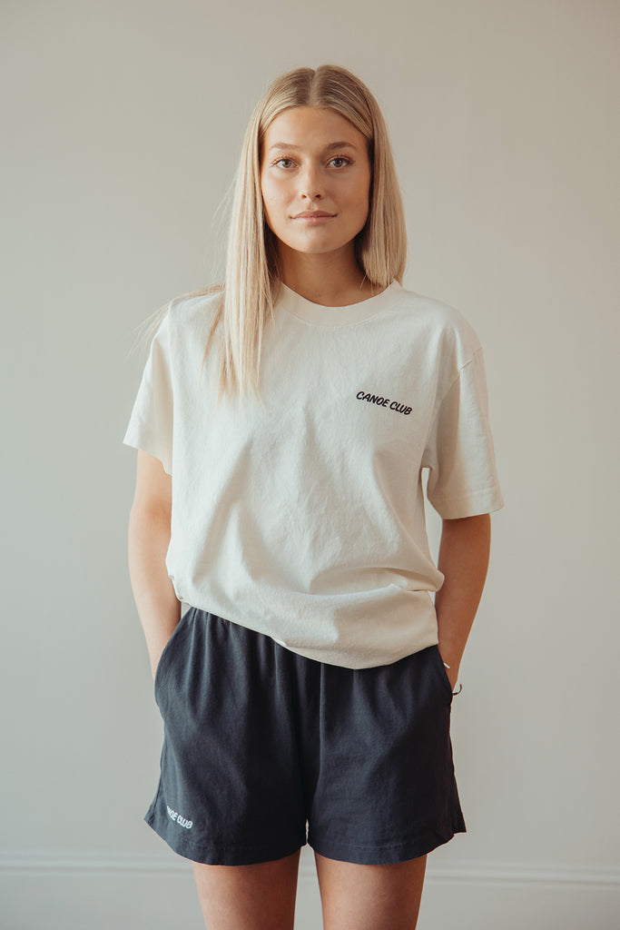 Canoe Club Collaborations - Logo Tee - Parchment - Canoe Club