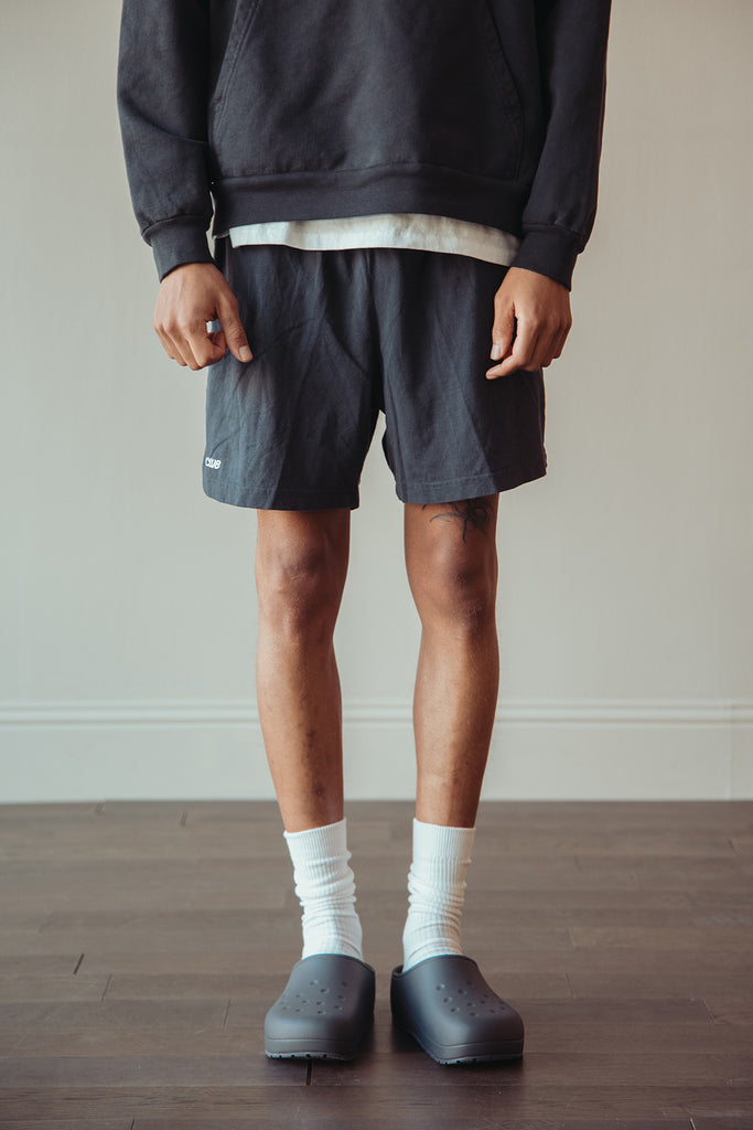 Canoe Club Collaborations - Logo Sweat Shorts - Graphite - Canoe Club