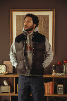 The Real McCoys - Deerskin Down Vest - Black - Canoe Club
