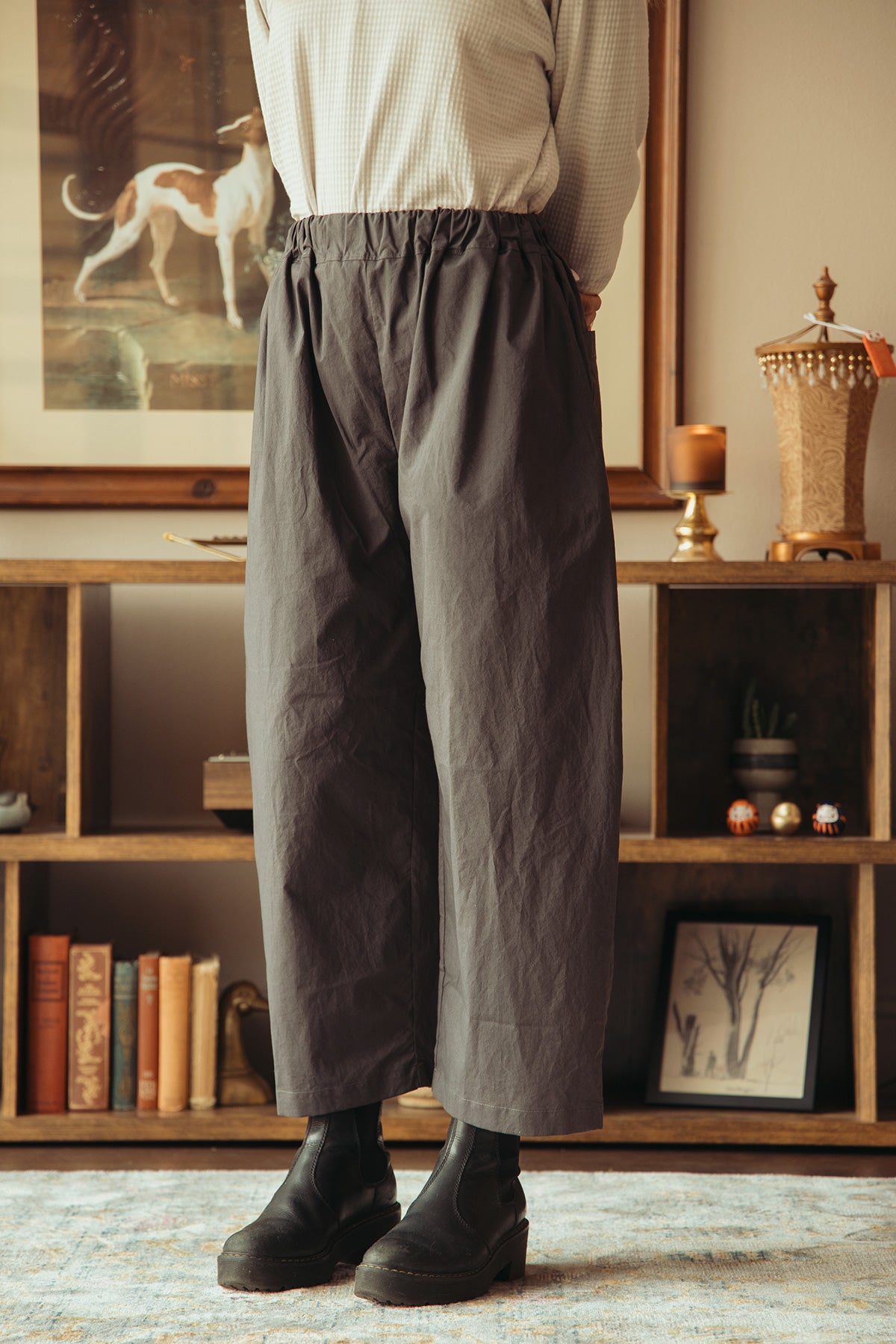 William Frederick - Studio Pant - Smoky Lavender Washed Cotton Typewriter Cloth - Canoe Club