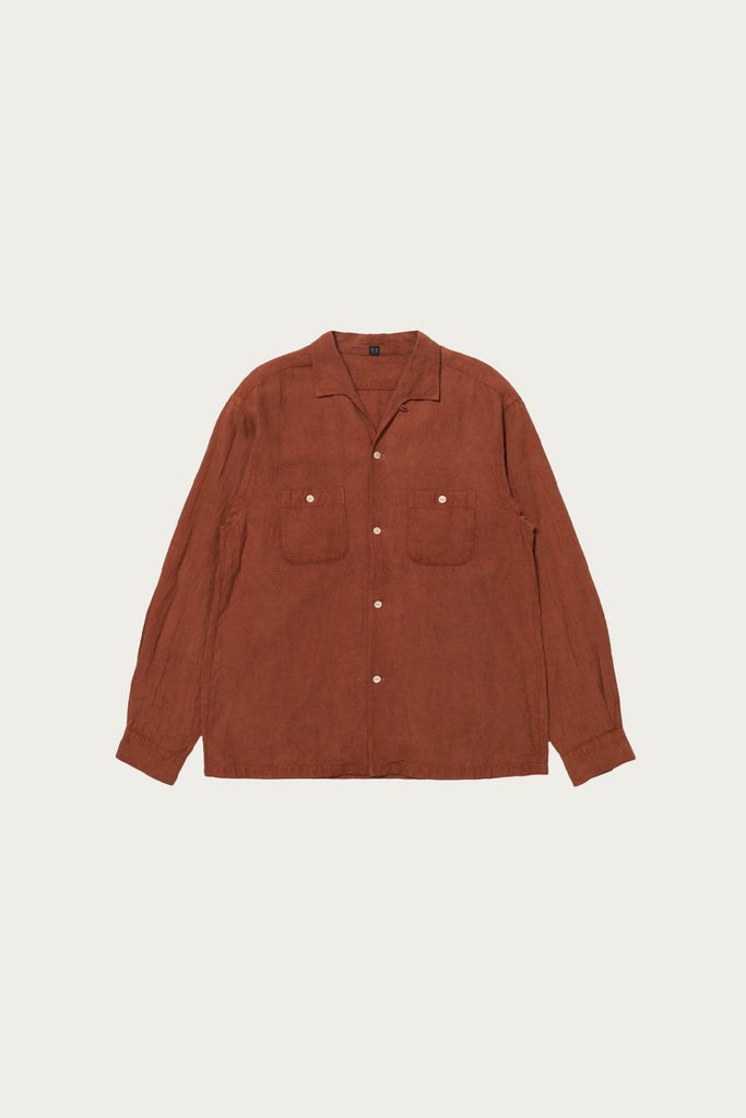 Taiga Takahashi - Lot. 102 Sir Guy Shirt - Techi Tree Dyed Brown - Canoe Club