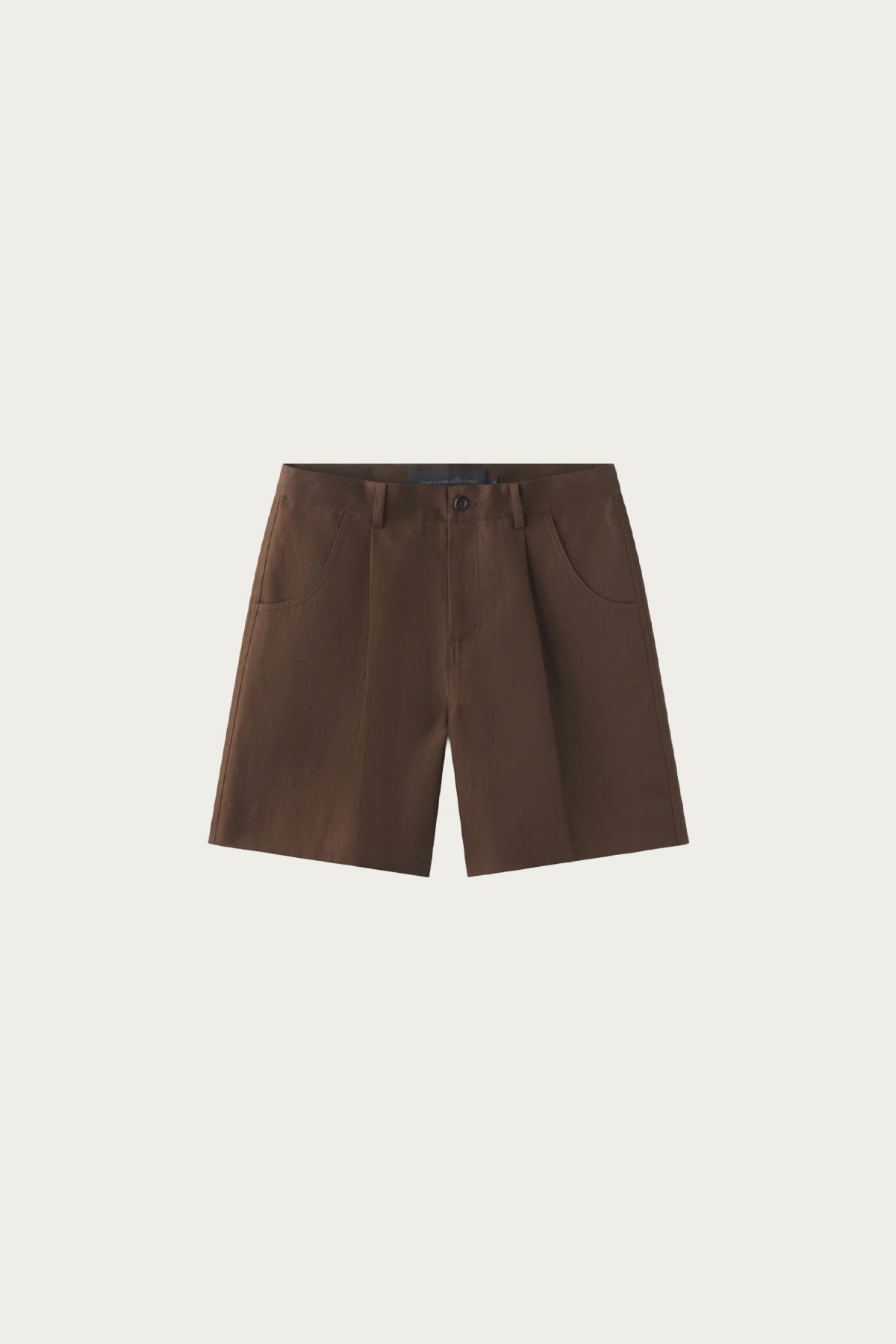 Aaron Levine - Cotton Linen Short - Brown - Canoe Club