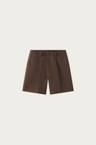 Aaron Levine - Cotton Linen Short - Brown - Canoe Club