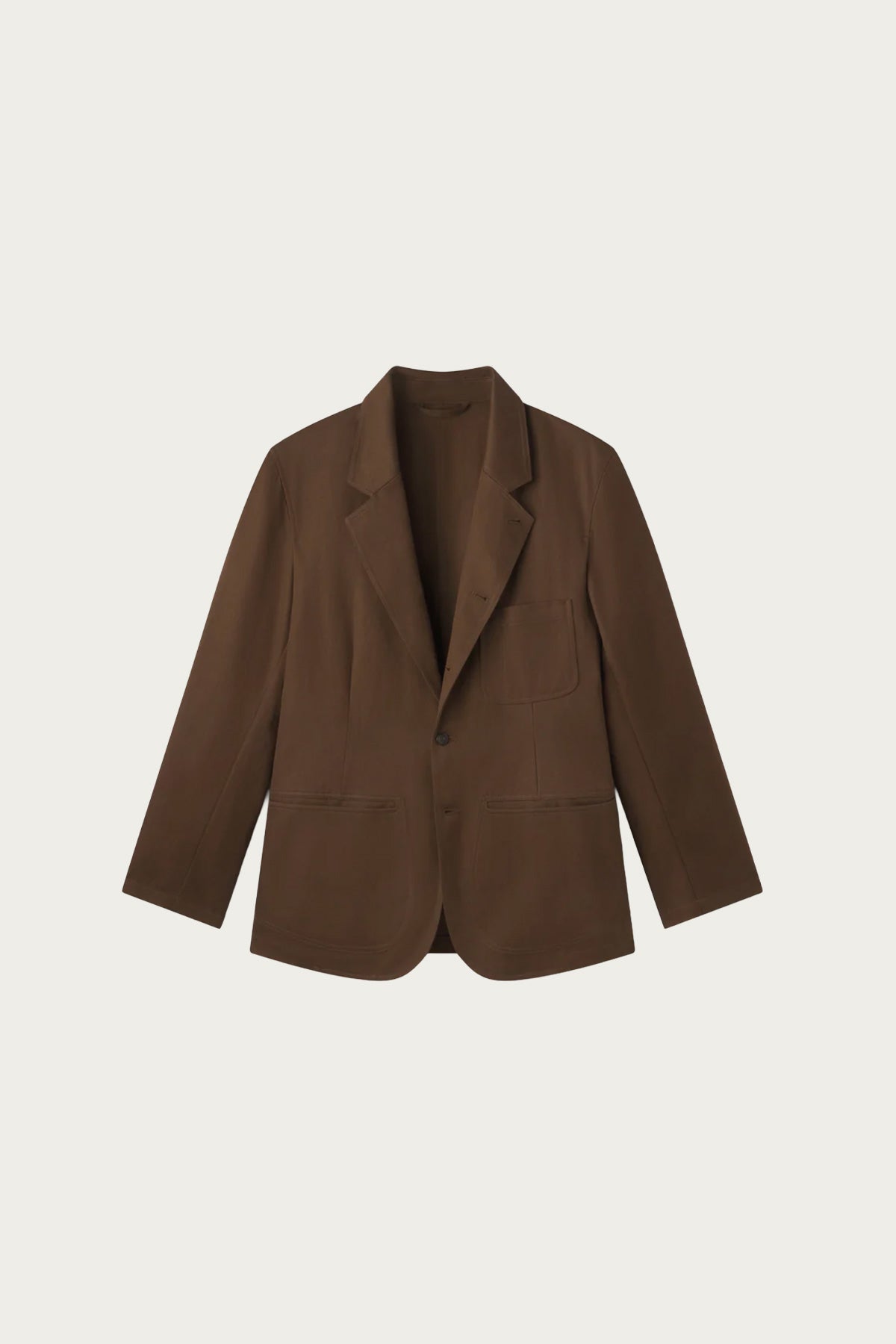 Aaron Levine - Cotton Linen Suit Jacket - Brown - Canoe Club